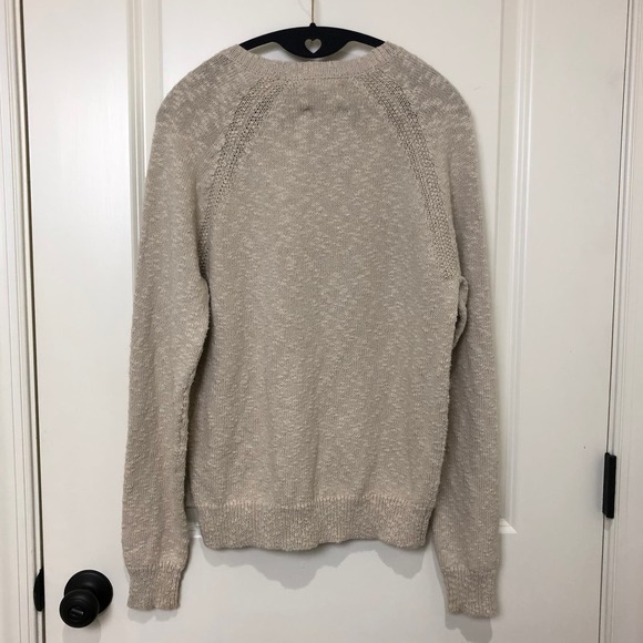 Lucky Brand Sweater Men's Small Original California Knit Neutral Minimal - Picture 7 of 9